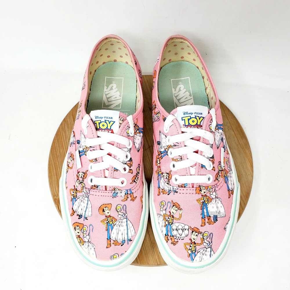 Vans Toy Story Shoes Womens 9.5 Pink Woody Bo Peep Disney Pixar Sneaker